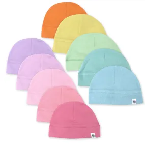 10-Pack Organic Cotton Caps