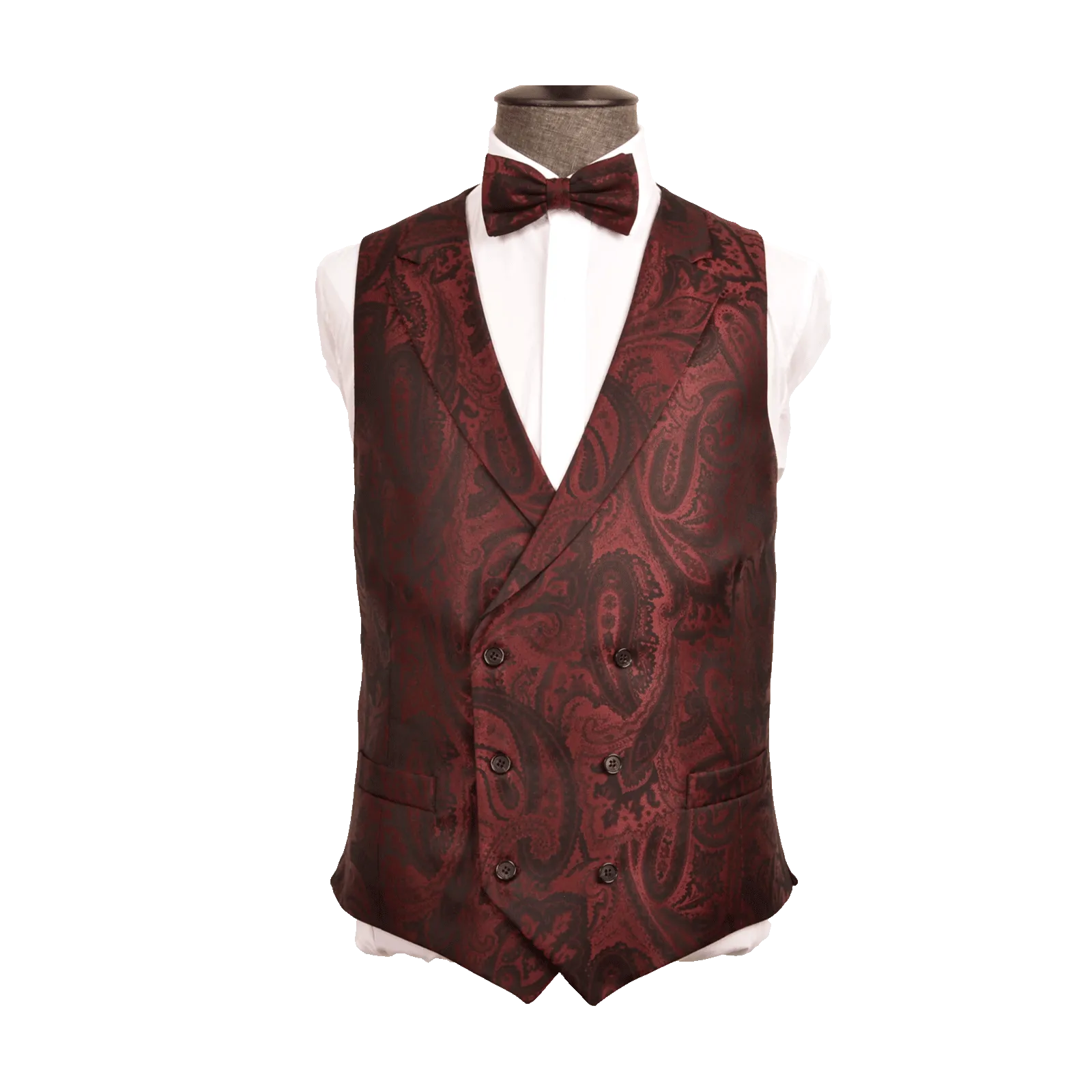 ATTICUS BURGUNDY PAISLEY