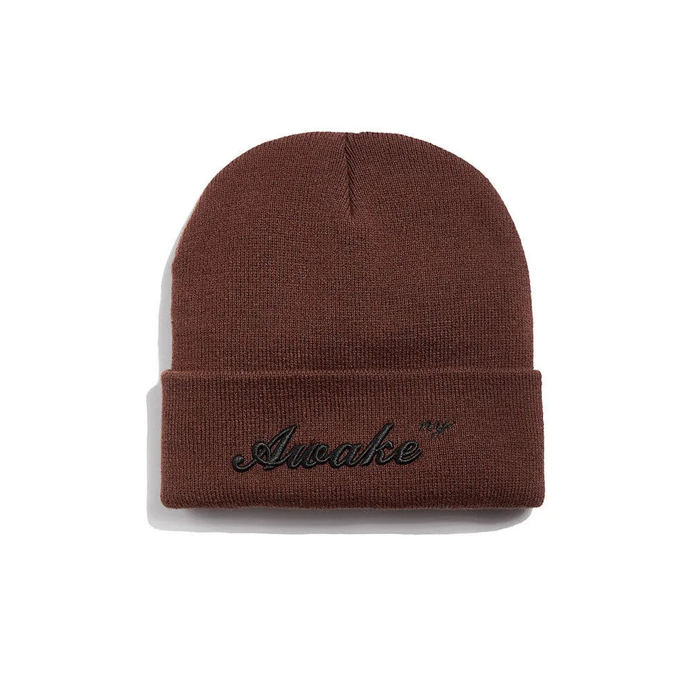 Awake NY Script Logo Beanie