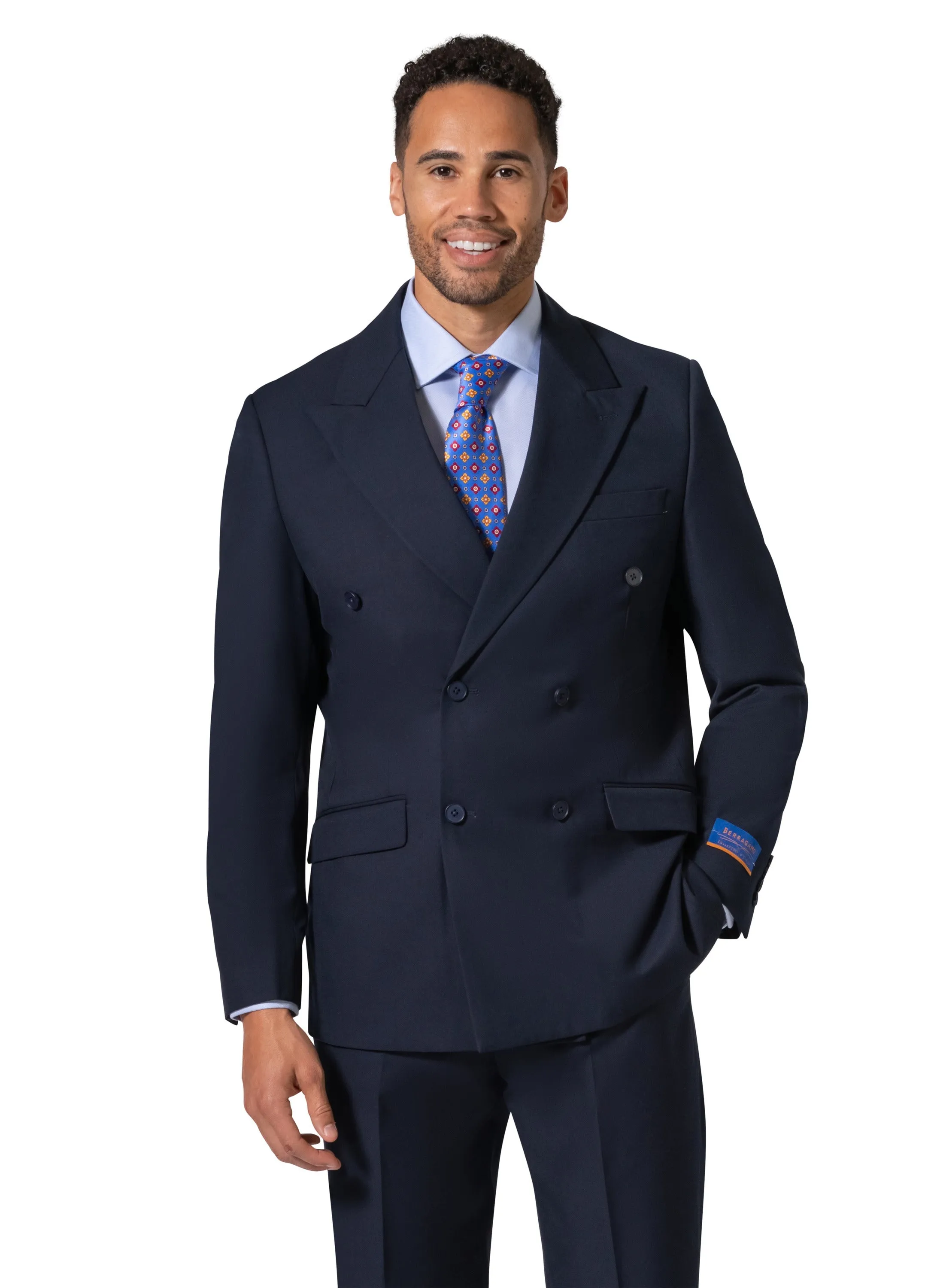 Berragamo A6732 D/B Modern Fit Suit - Navy