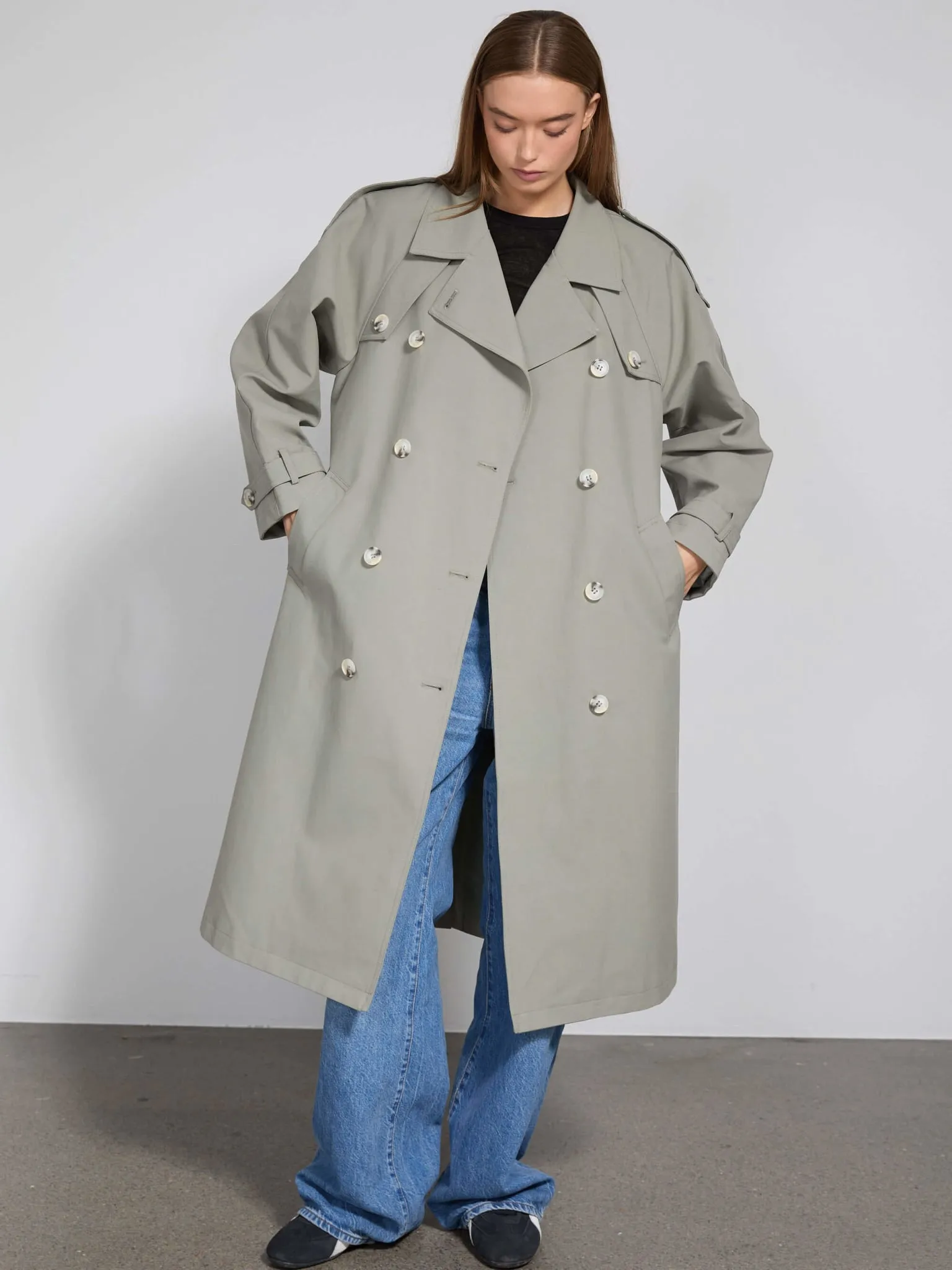 BOBBY CANVAS COAT - GREY