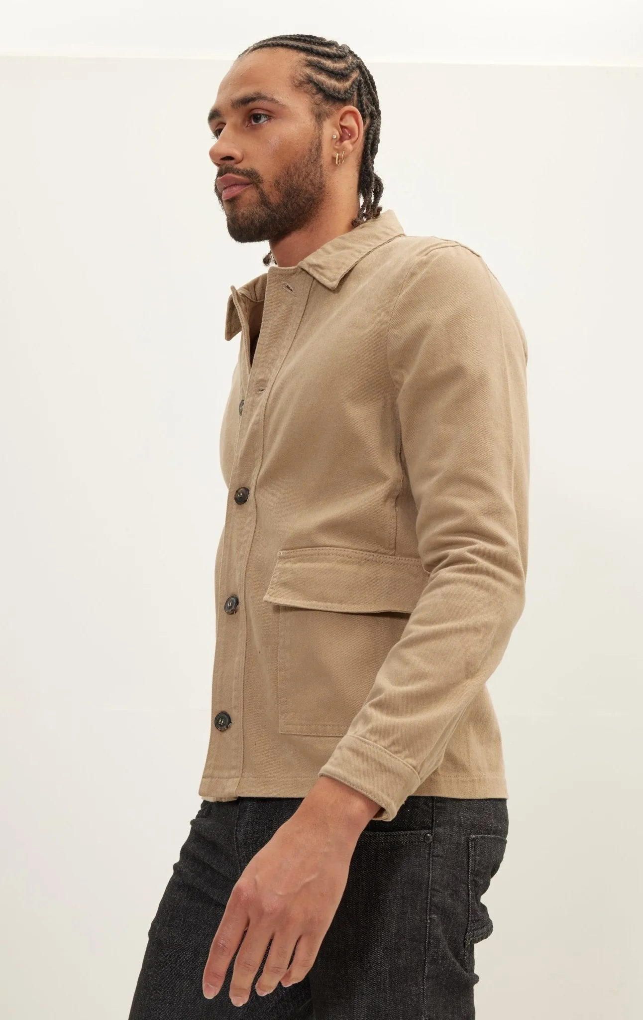 Canvas Work Jacket - Camel