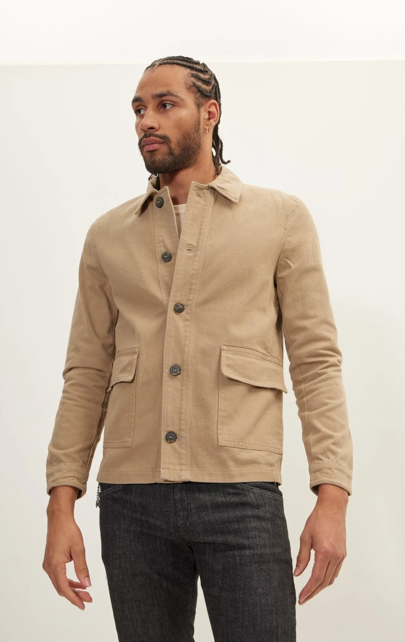 Canvas Work Jacket - Camel