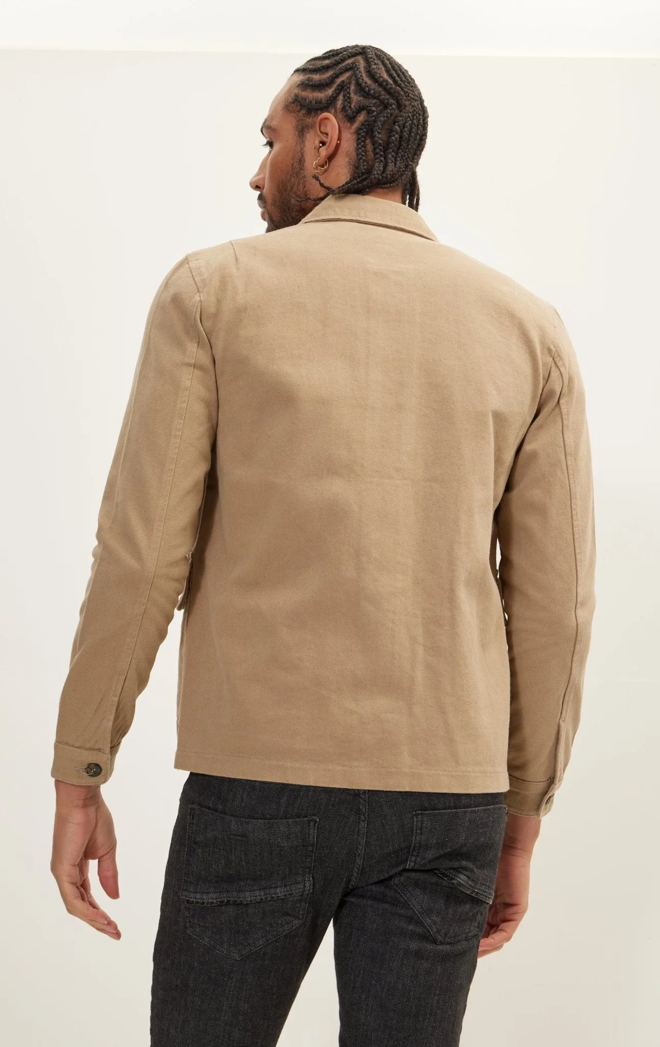 Canvas Work Jacket - Camel