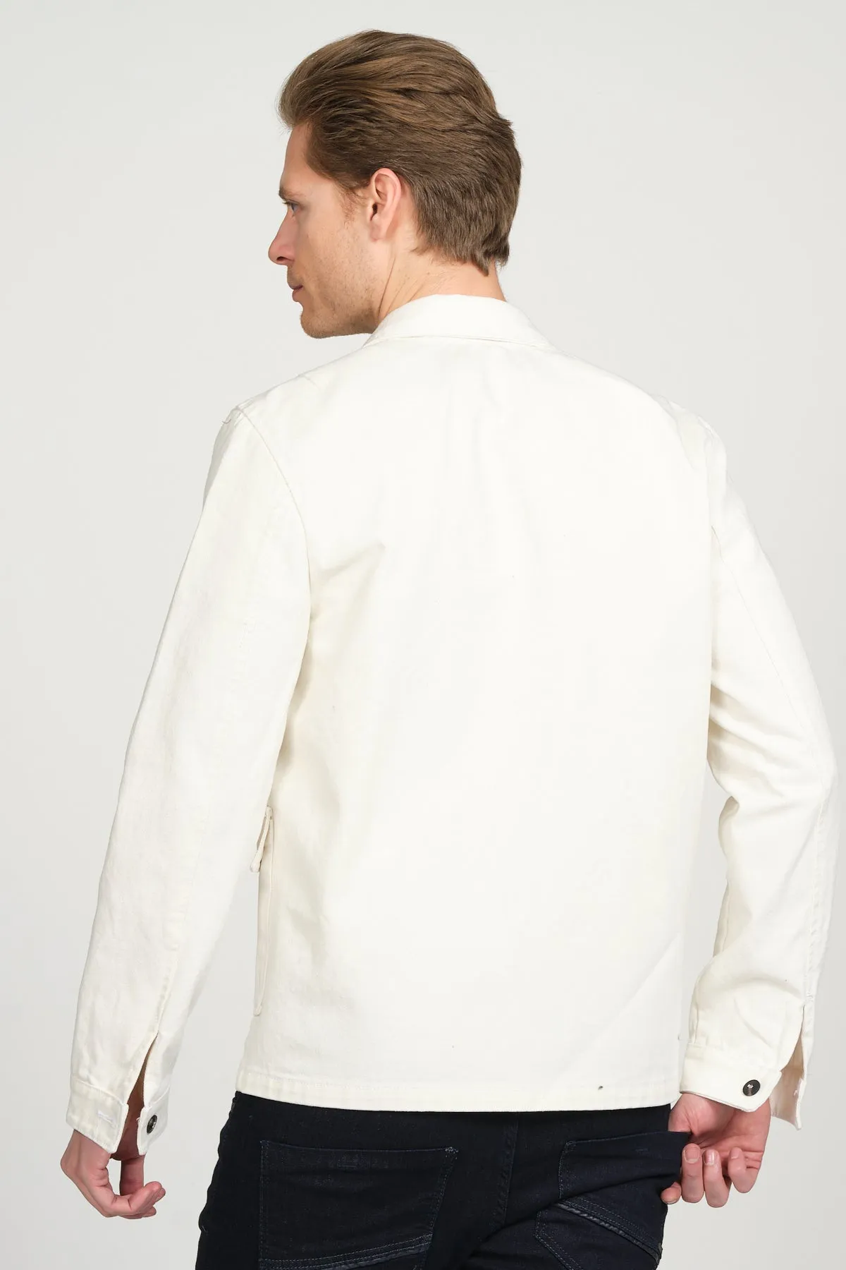 Canvas Work Jacket - Off White