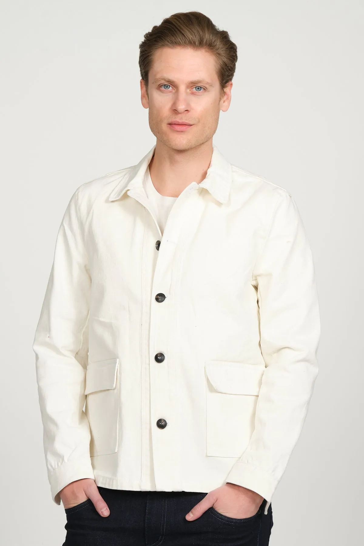 Canvas Work Jacket - Off White