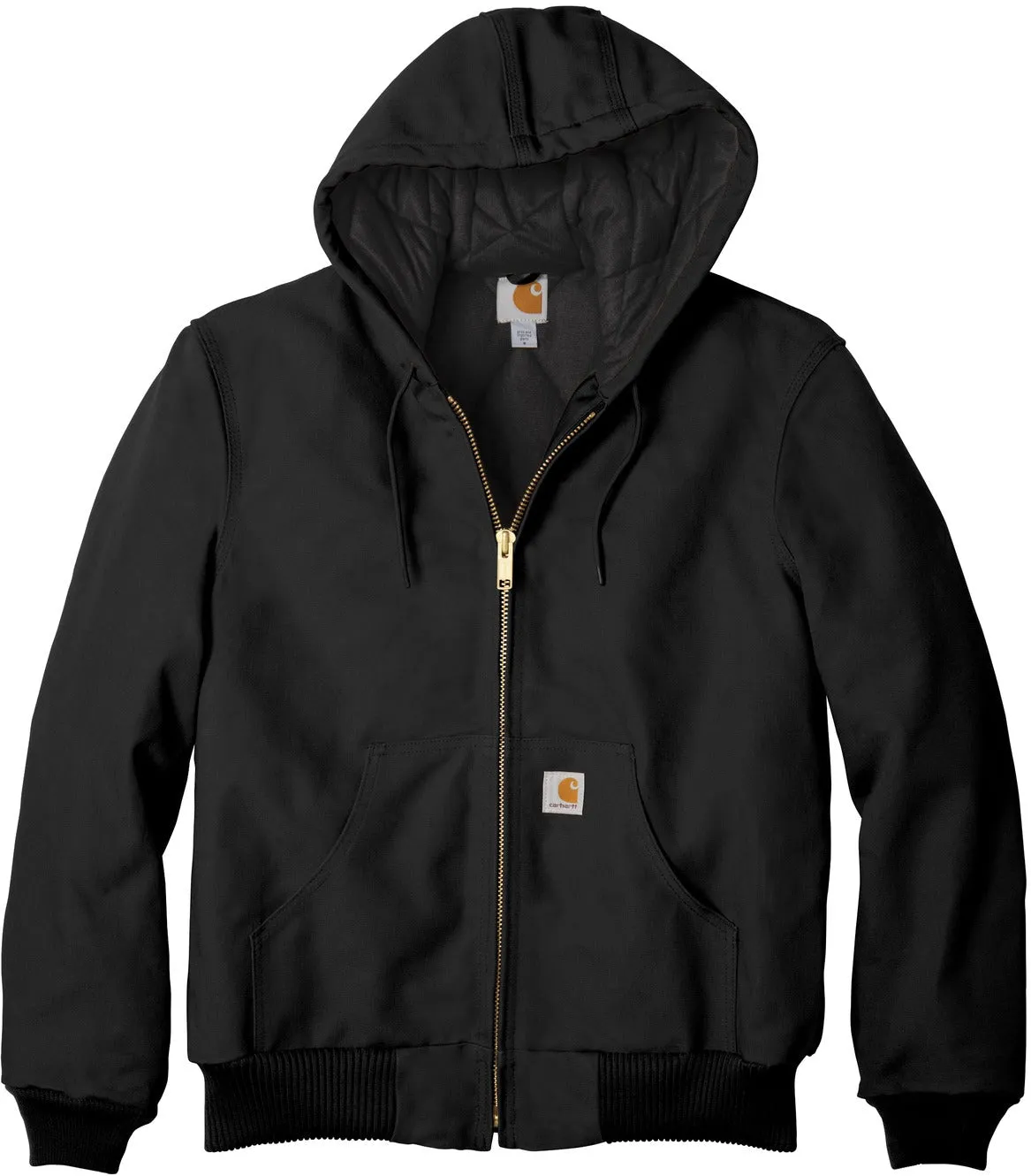 Carhartt Tall Quilted-Flannel-Lined Duck Active Jac