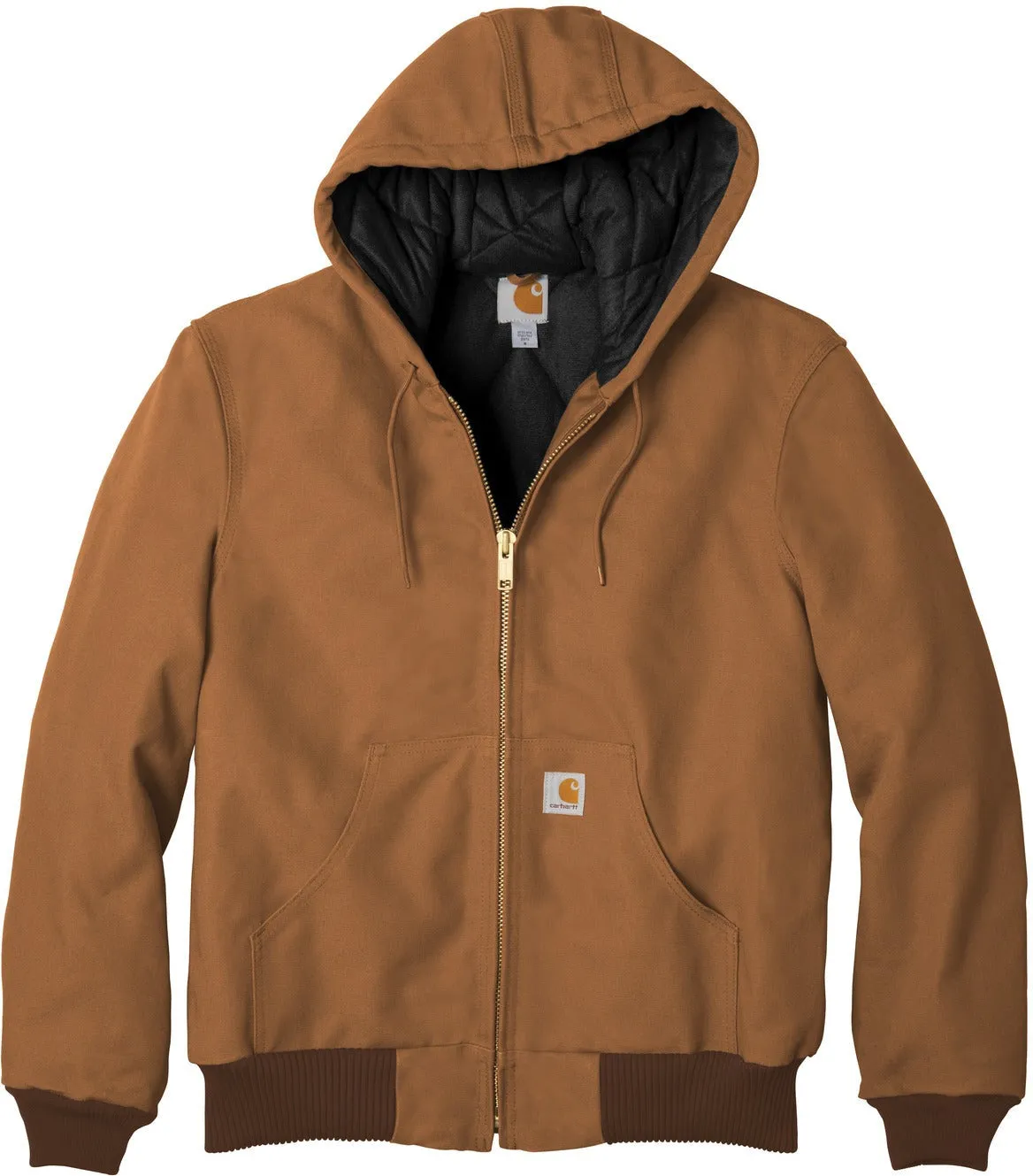 Carhartt Tall Quilted-Flannel-Lined Duck Active Jac