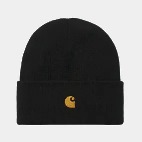 Carhartt WIP - Chase Beanie - Black / Gold