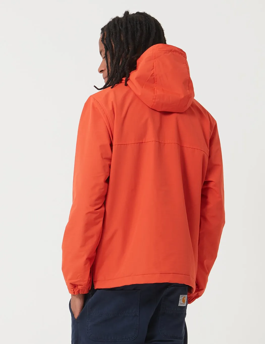 Carhartt-WIP Nimbus Fleece-Lined Half-Zip Jacket - Brick Orange