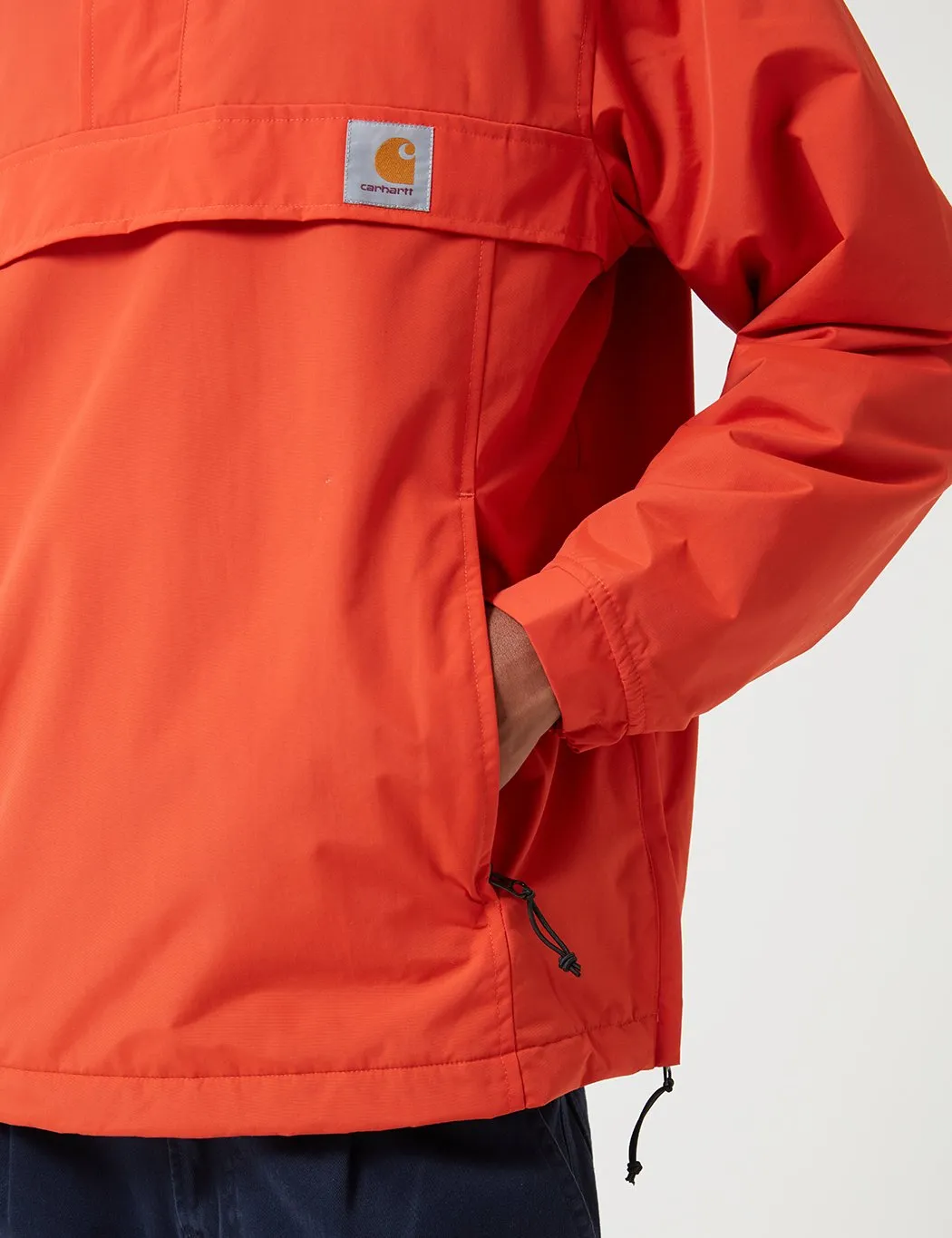 Carhartt-WIP Nimbus Fleece-Lined Half-Zip Jacket - Brick Orange