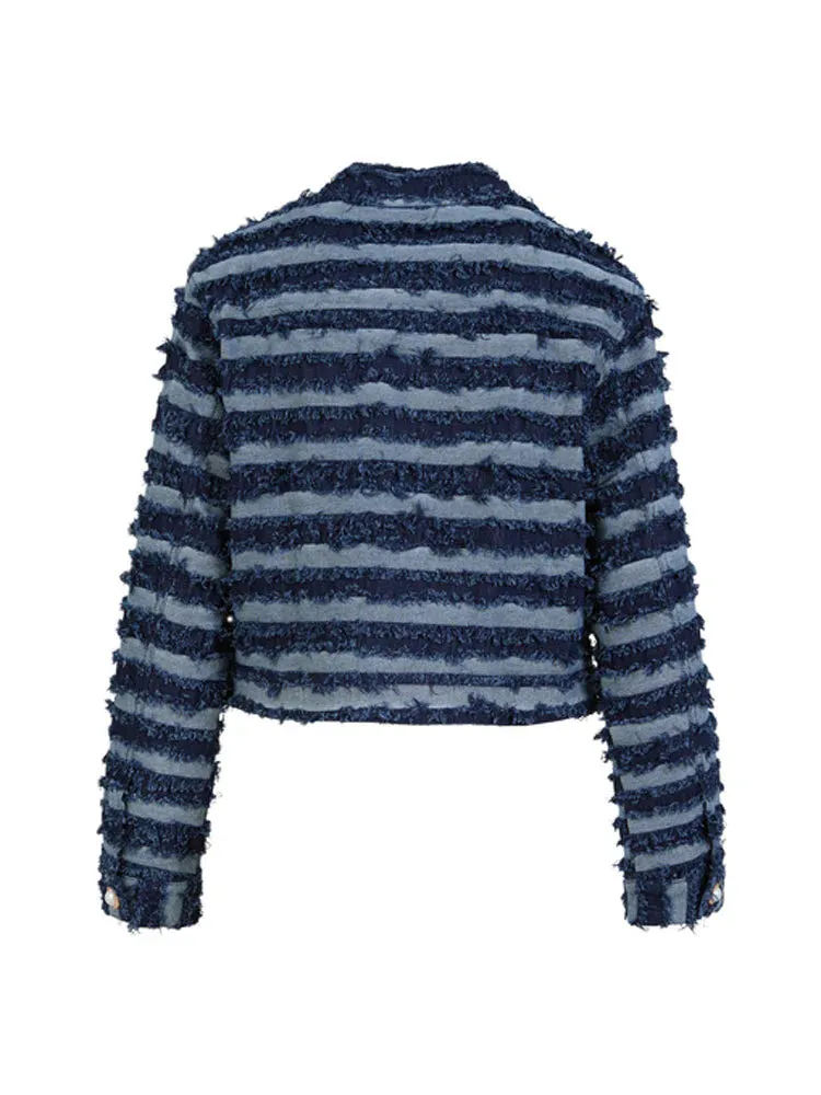 Coster Blue Stripe Denim Jacket