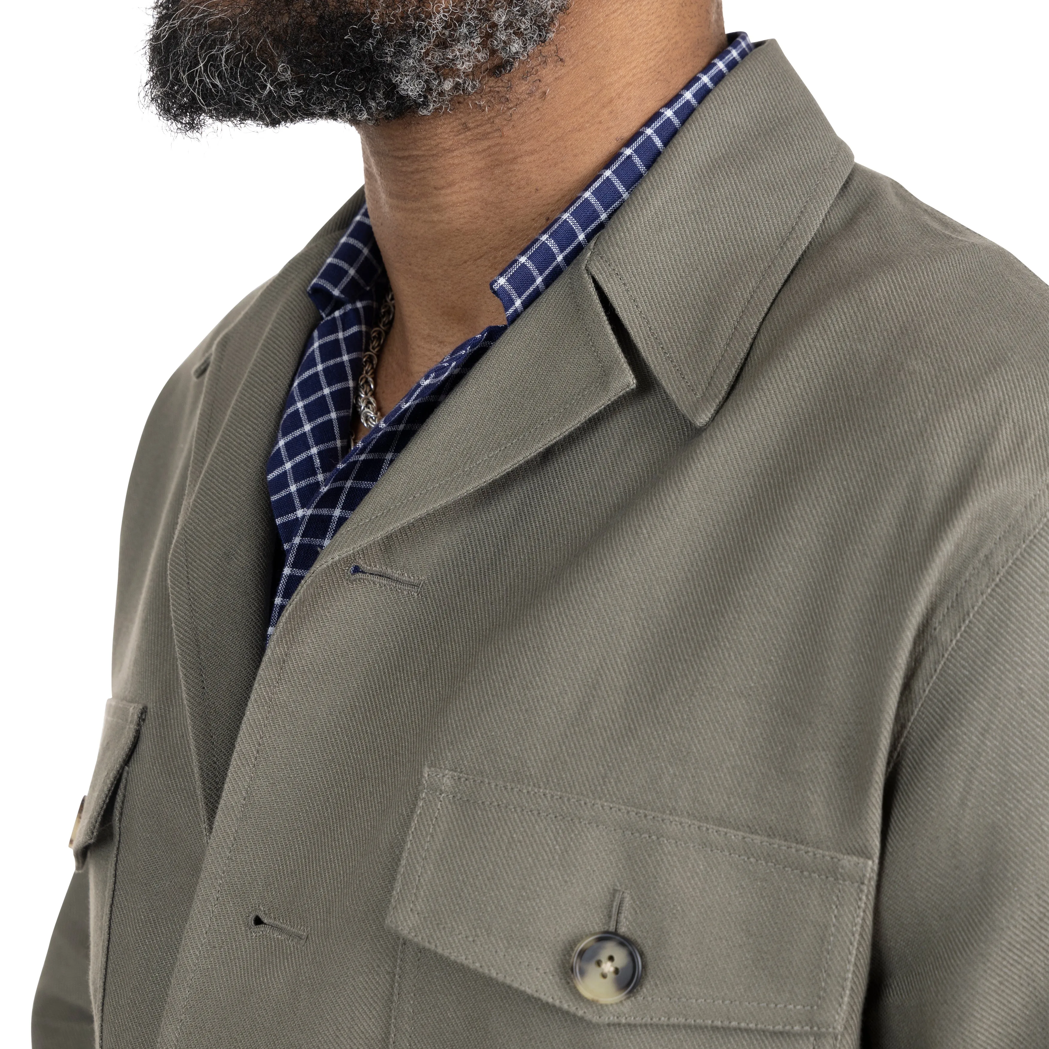 Cotton Linen Twill Road Jacket