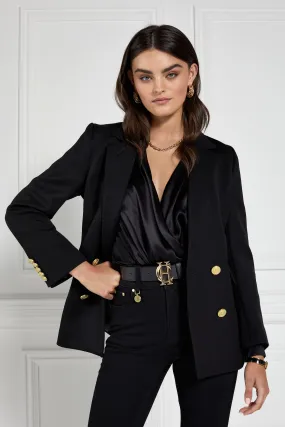 Double Breasted Blazer (Black Twill)