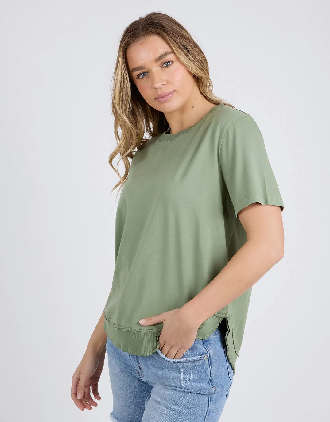 Farrah Short Sleeve Tee - Fern