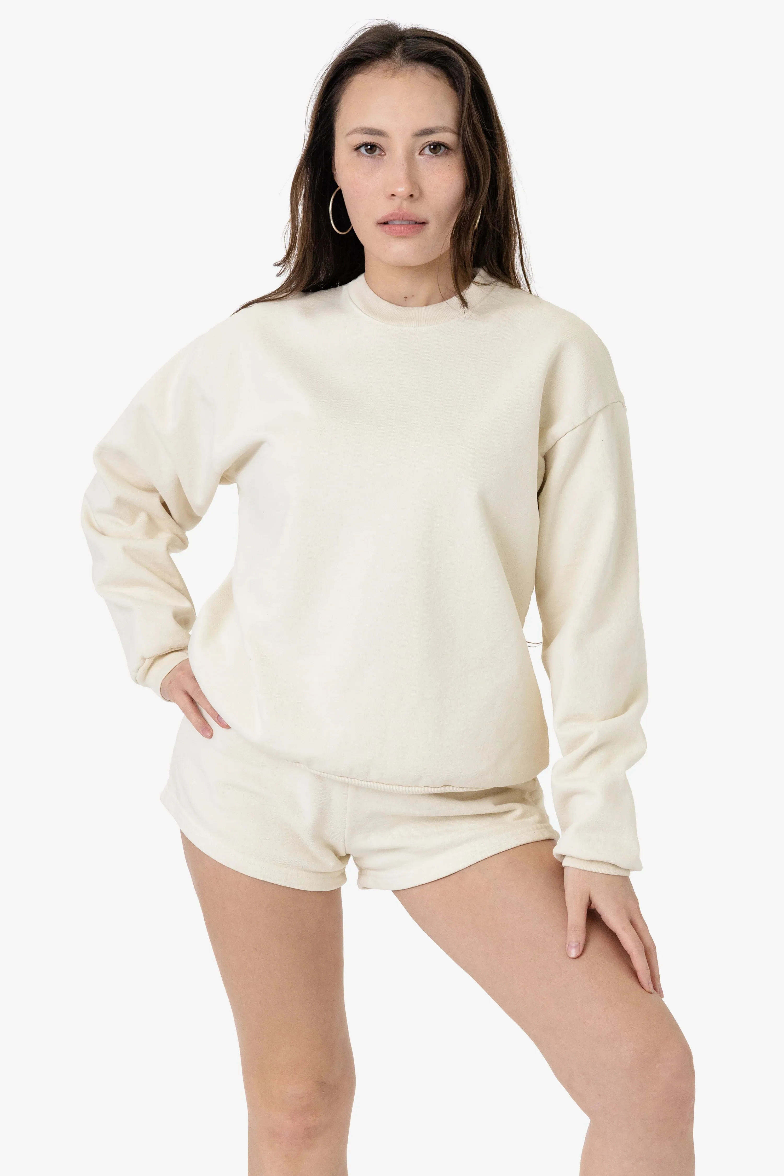 HF07 - Heavy Fleece Crewneck Sweater (Garment Dye)