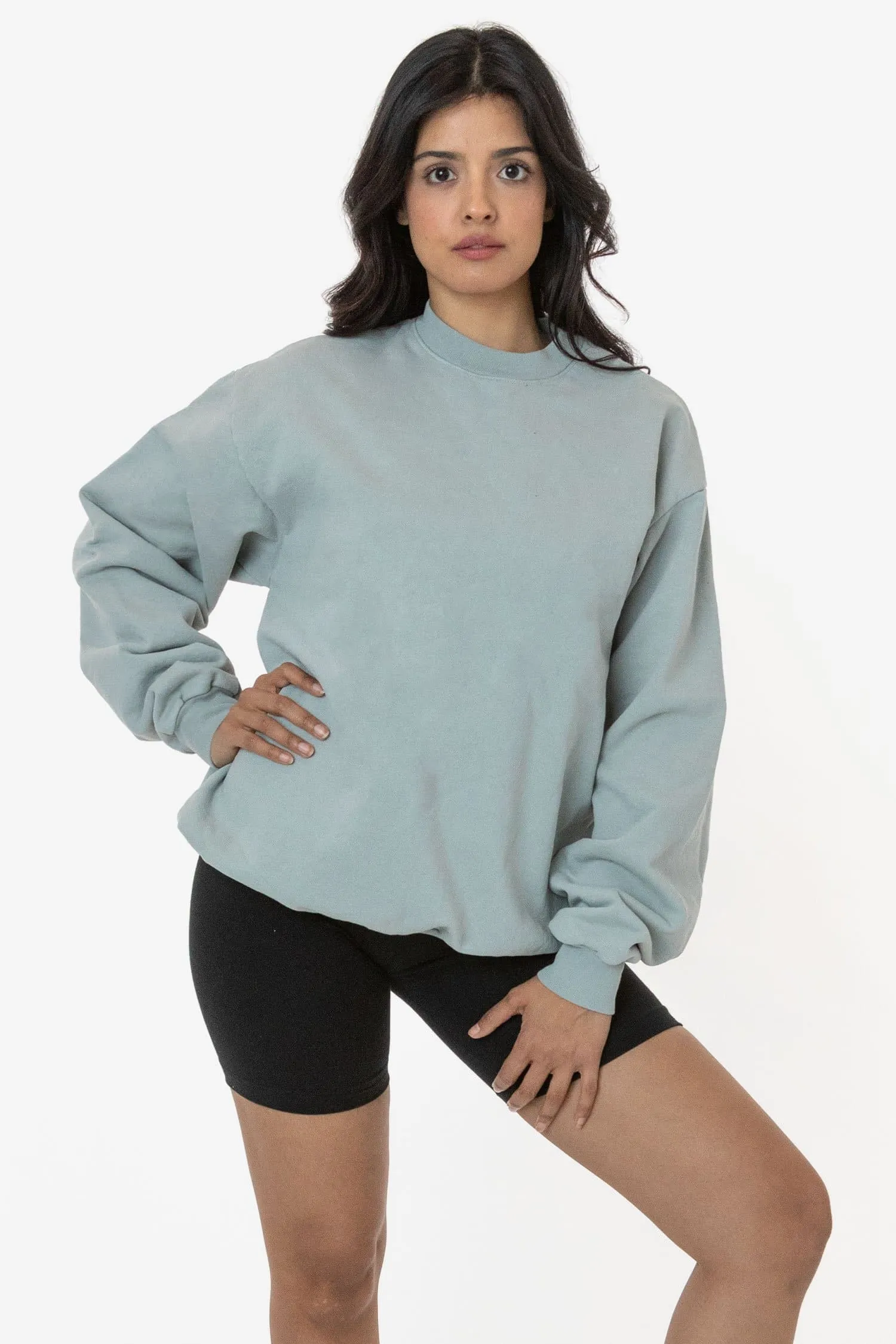 HF07 - Heavy Fleece Crewneck Sweater (Garment Dye)