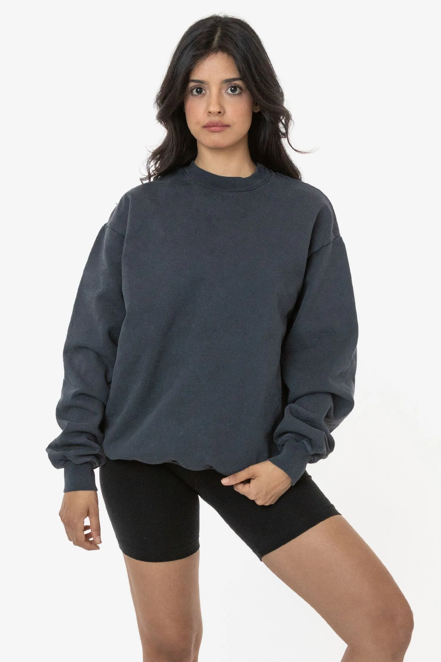 HF07 - Heavy Fleece Crewneck Sweater (Garment Dye)