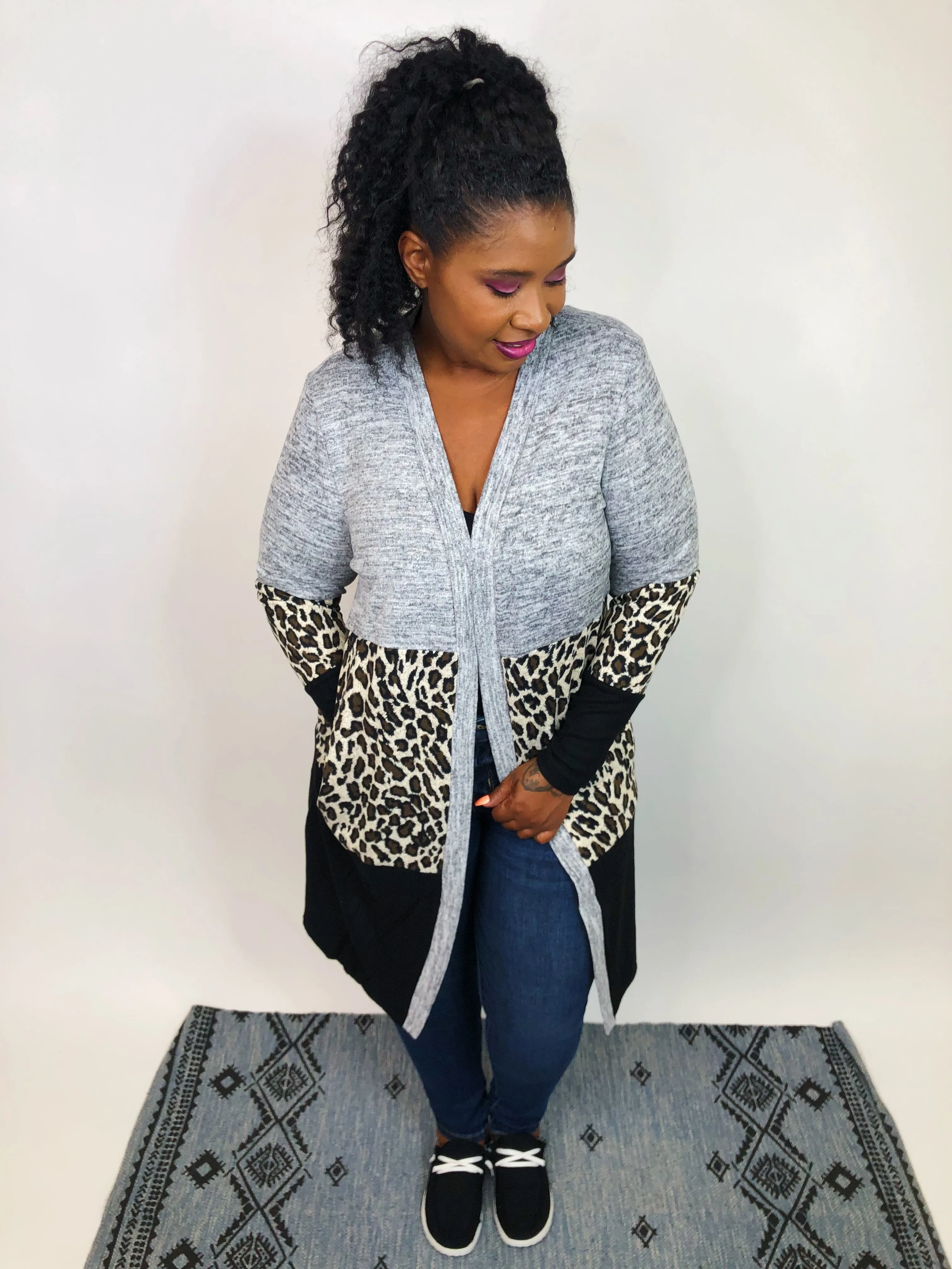 #K702 Cardigan Of Secrets (Leopard)