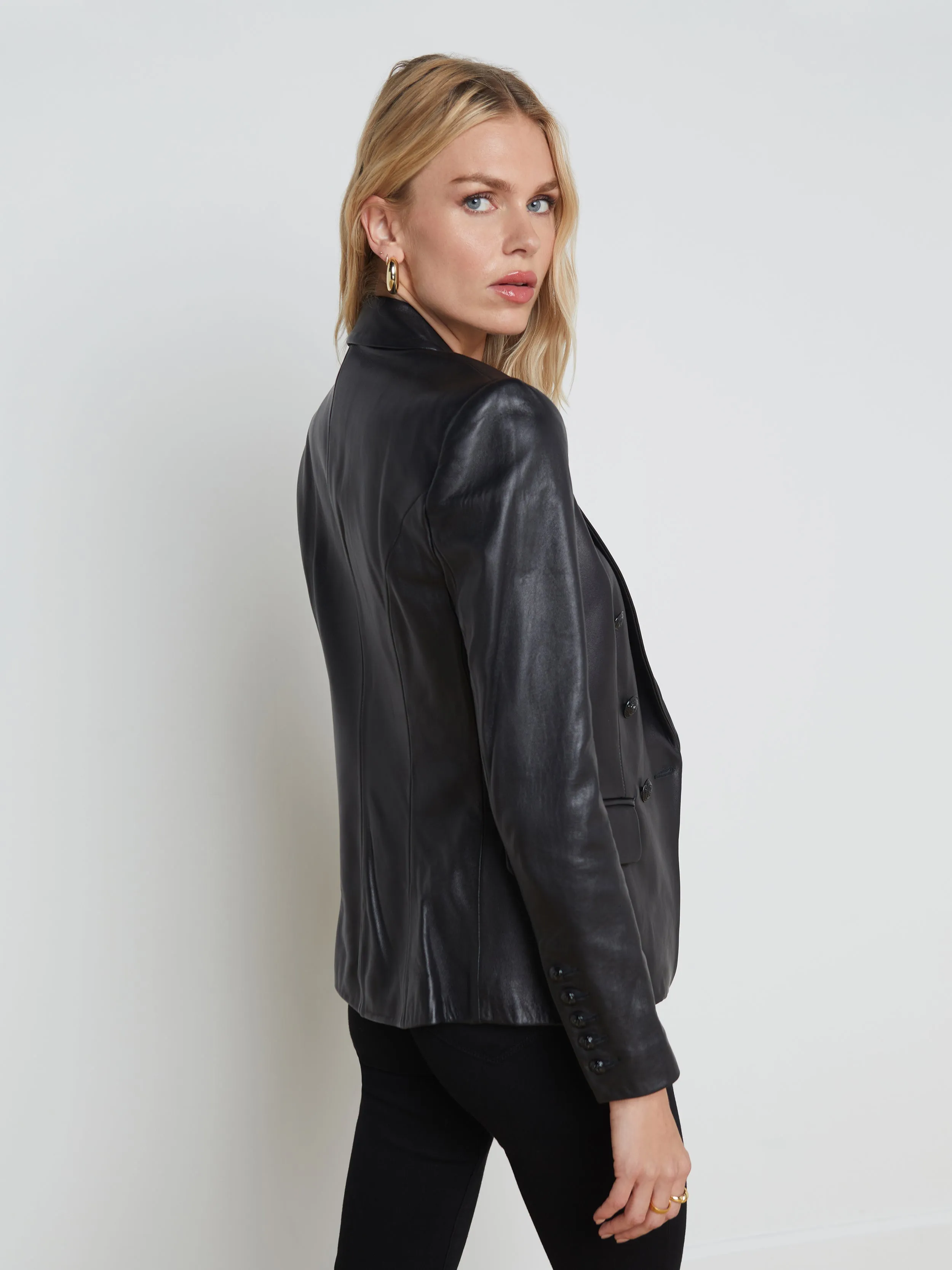 Kenzie Leather Blazer