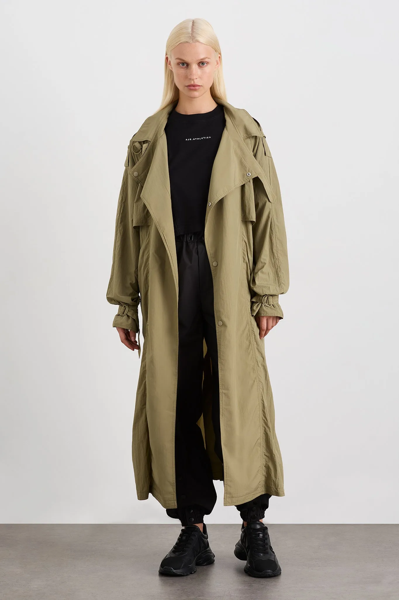 Longline Belted Trench 703