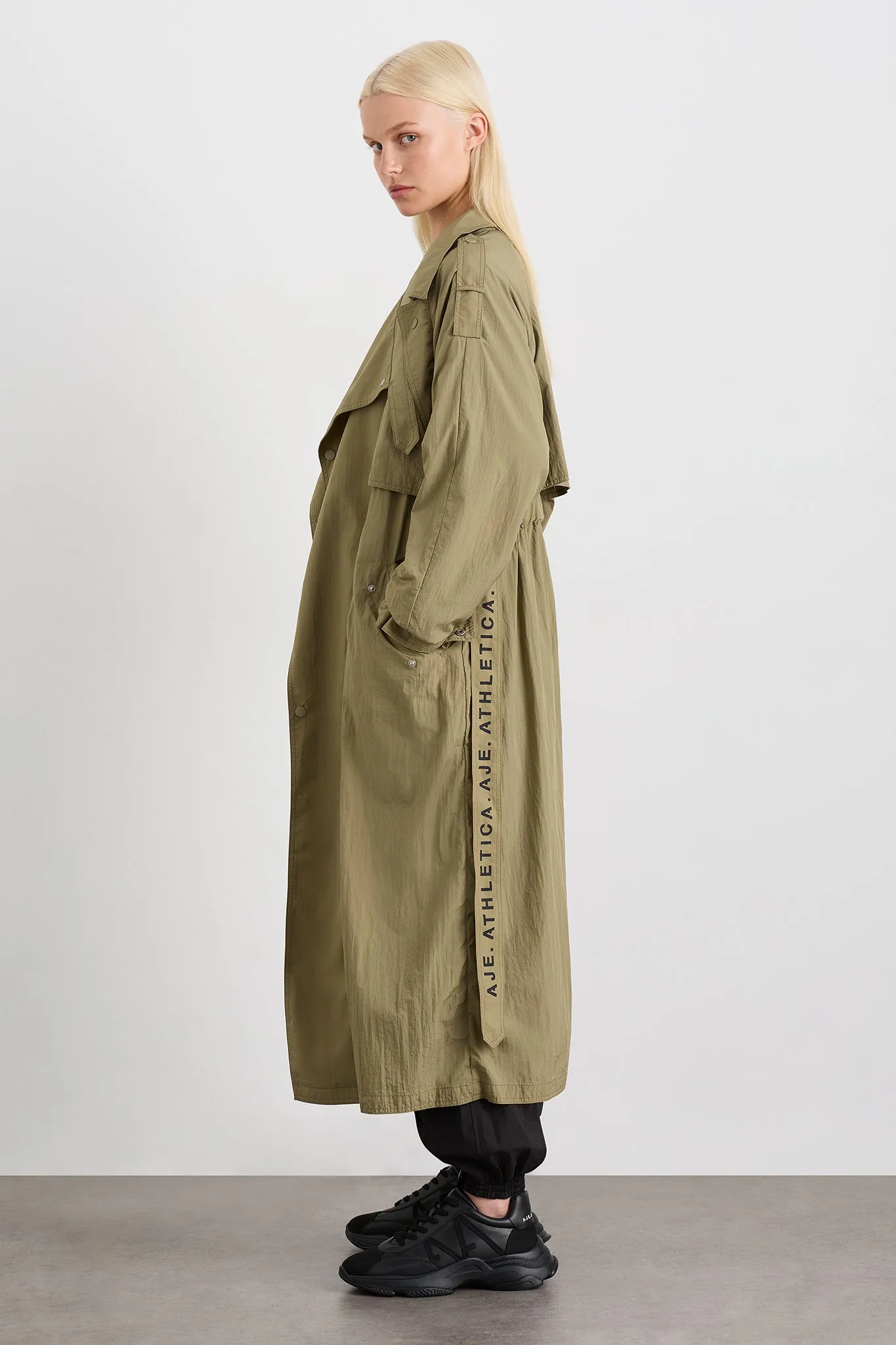 Longline Belted Trench 703