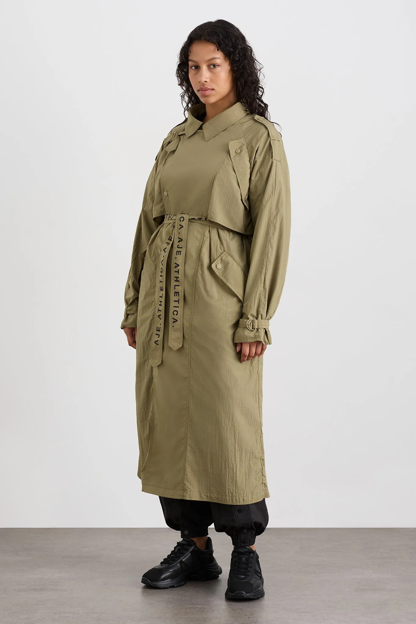 Longline Belted Trench 703