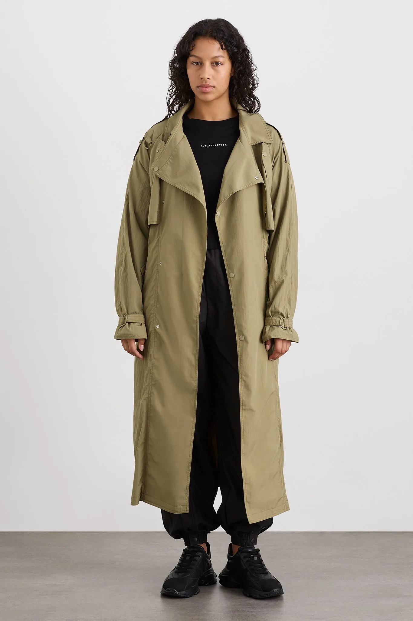 Longline Belted Trench 703