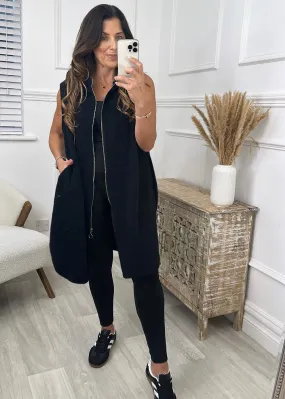 Maria Black Duster Gilet