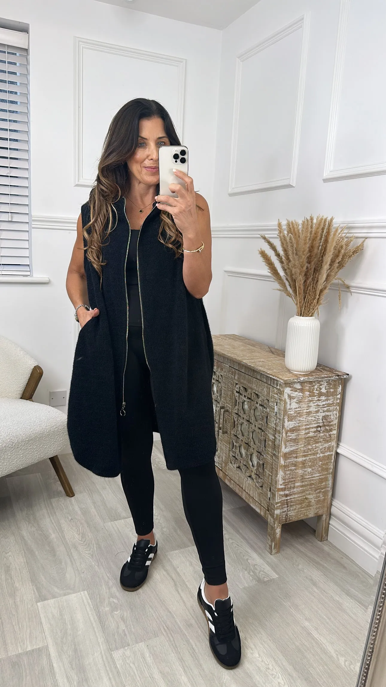 Maria Black Duster Gilet