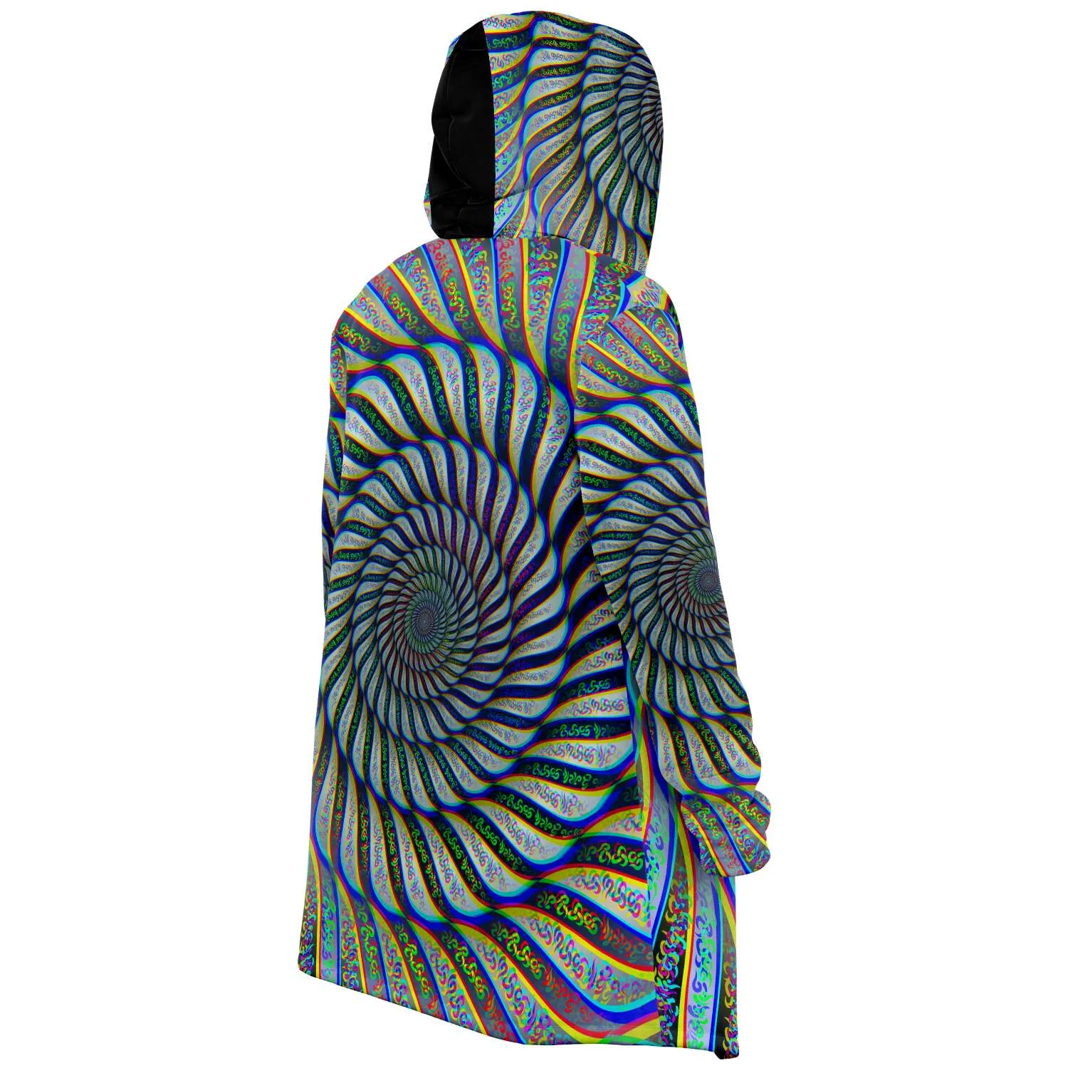 Phonetic Vortex Micro Fleece Cloak