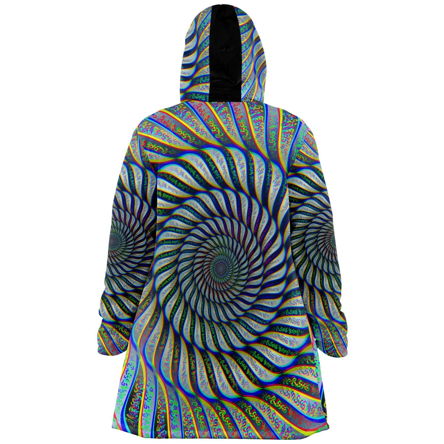 Phonetic Vortex Micro Fleece Cloak