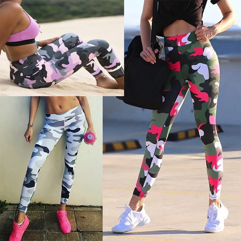 Professional Running Fitness Gym leggings sport women fitness Tight Trouser Pencil Leggins Printed Sexy Yoga Pants Women Push Up