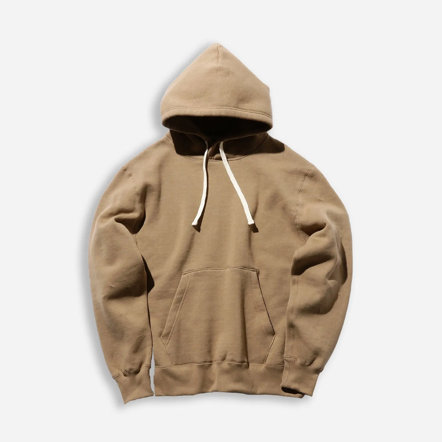 RAISED BACK PULLOVER HOODIE - KHAKI