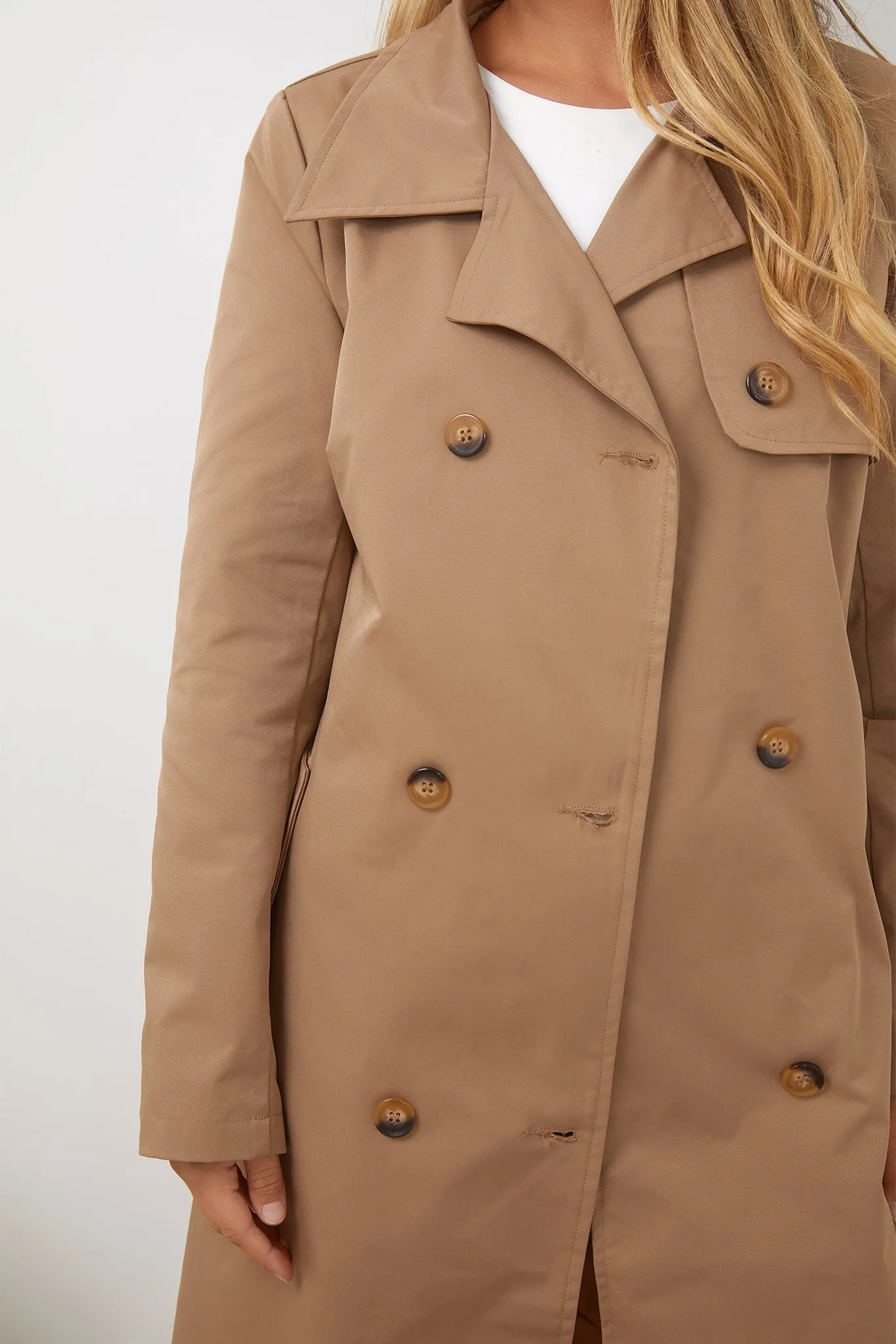 Serafine Trench Coat - Brown