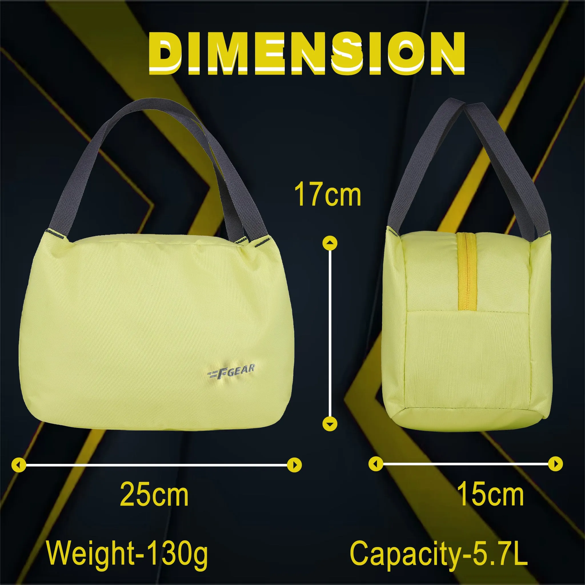 Tidbit 5.7L Light Yellow Lunch Bag