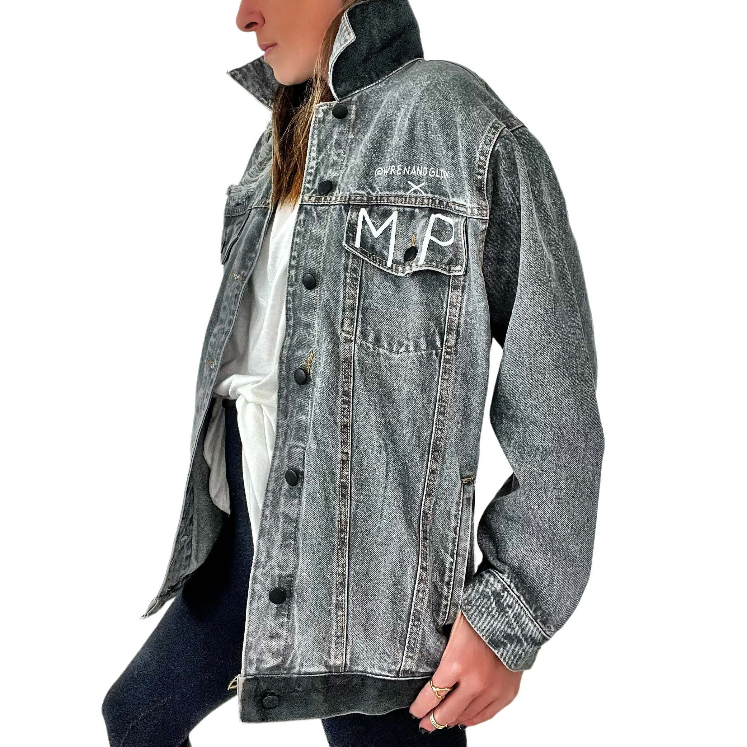 'Trust The Glam' Denim Jacket